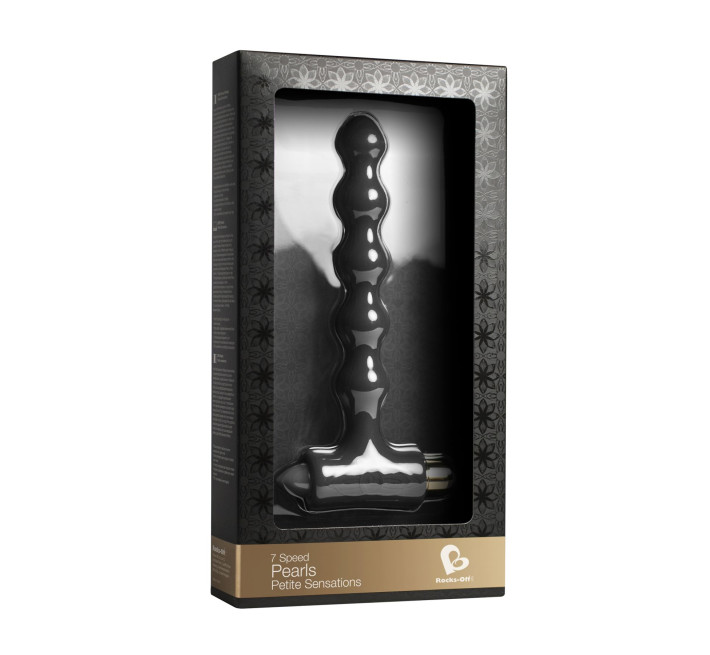 Анальний вібратор Rocks Off Petite Sensations Pearls Чорний