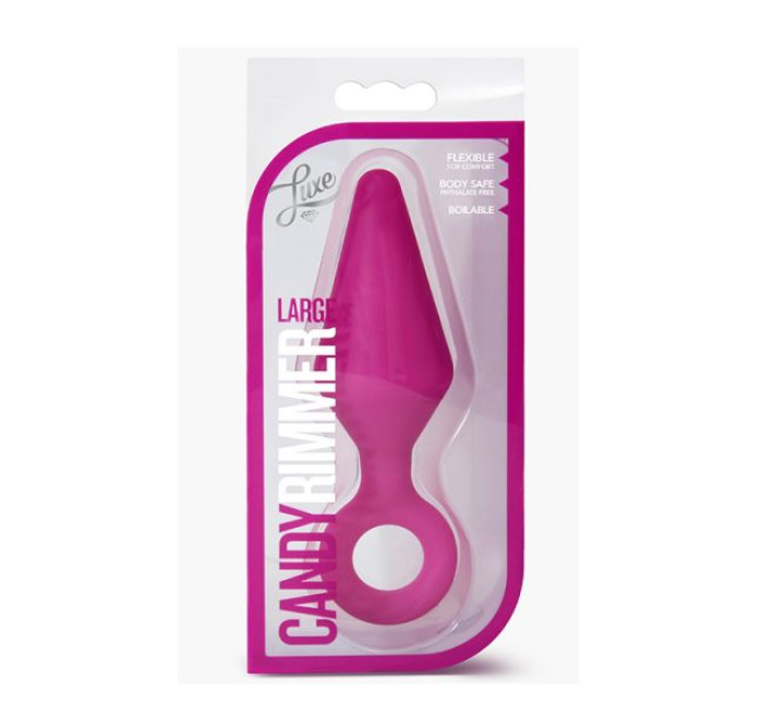 Анальна пробка Blush LUXE CANDY RIMMER LARGE Фуксія