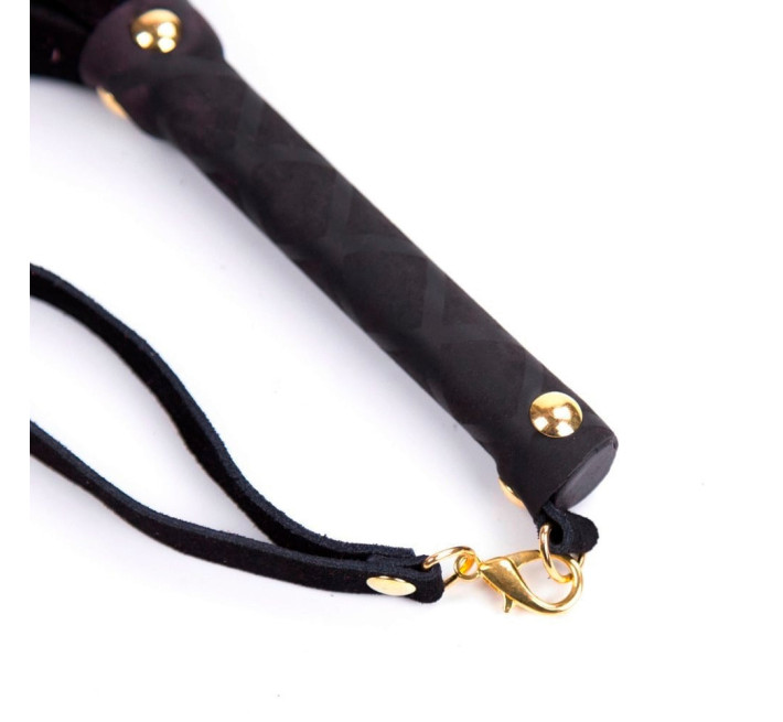 Флоггер DS Fetish Leather flogger S black 27 см