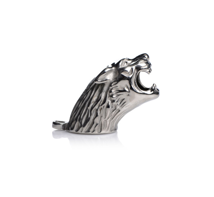 Клетка для пениса Master Series: Tiger King Cock Cage With Lock, три кольца, замок, три ключа