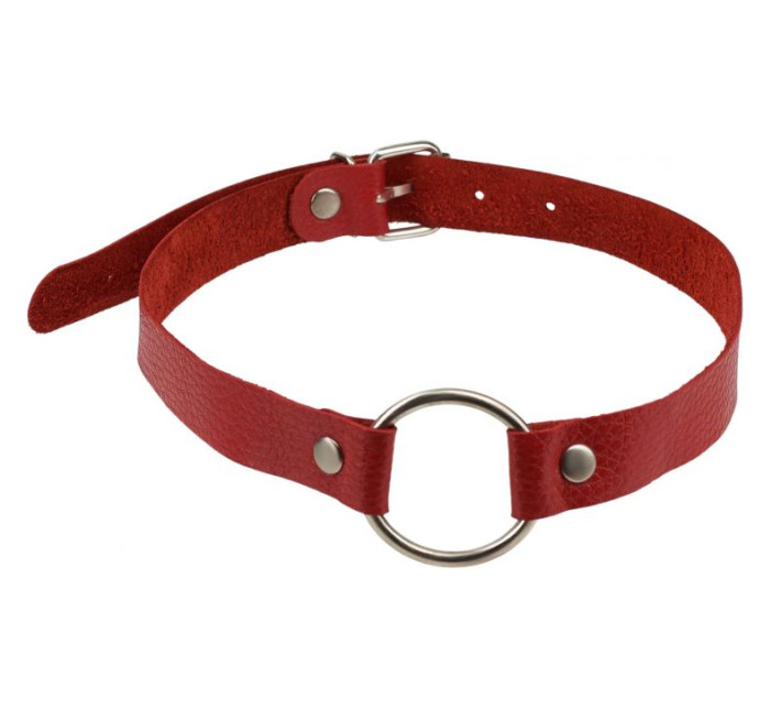 Кляп sLash Leather O-Ring Gag, Red