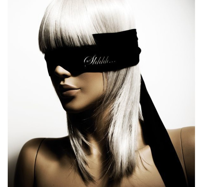 Повязка-лента из сатина 2-в-1 Bijoux Indiscrets Shhh (повязка на глаза и лента для связывания)