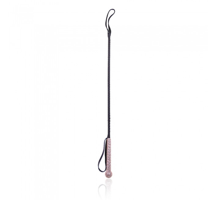Батіг з діамантами DS Fetish Whip diamond pink 73 см