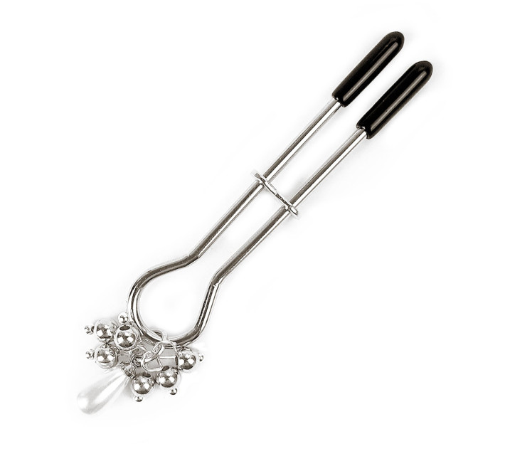 Затискач для клітора Art of Sex - Pearl Drop, Срібло