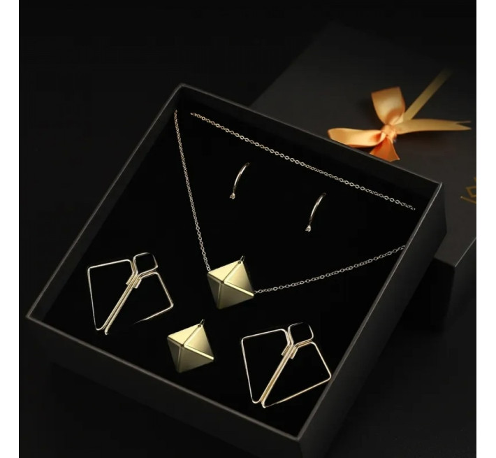 Зажимы для сосков с тяжелой подвеской и серьгами Lockink Золотые