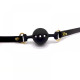 Кляп из силикона и итальянской кожи UPKO Breathable Small Ball Gag