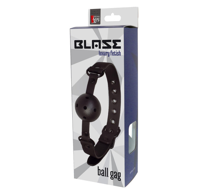 Кляп Dreamtoys Blaze Ball Gag With Painting Edge Чорний