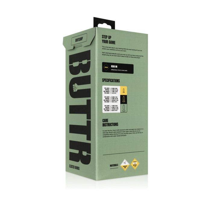 Набір анальних пробок BUTTR - Cluster Bombs Anal Training Set