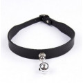 Чокер з дзвіночком DS Fetish Collar black with bell