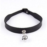 Чокер з дзвіночком DS Fetish Collar black with bell