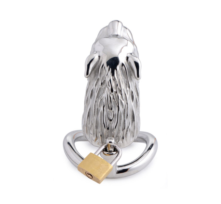 Клетка для пениса Master Series: Tiger King Cock Cage With Lock, три кольца, замок, три ключа