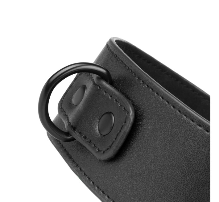 Наручники з нашийником Bedroom Fantasies: Collar & Wrist Cuffs, чорні