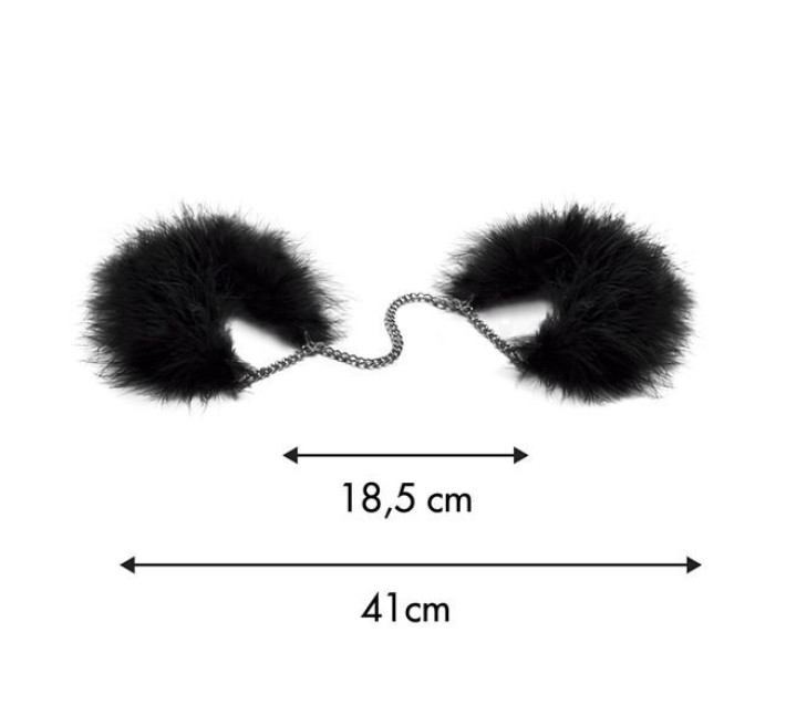 Пушистые наручники Bijoux Indiscrets Za za zu - feahter handcuffs