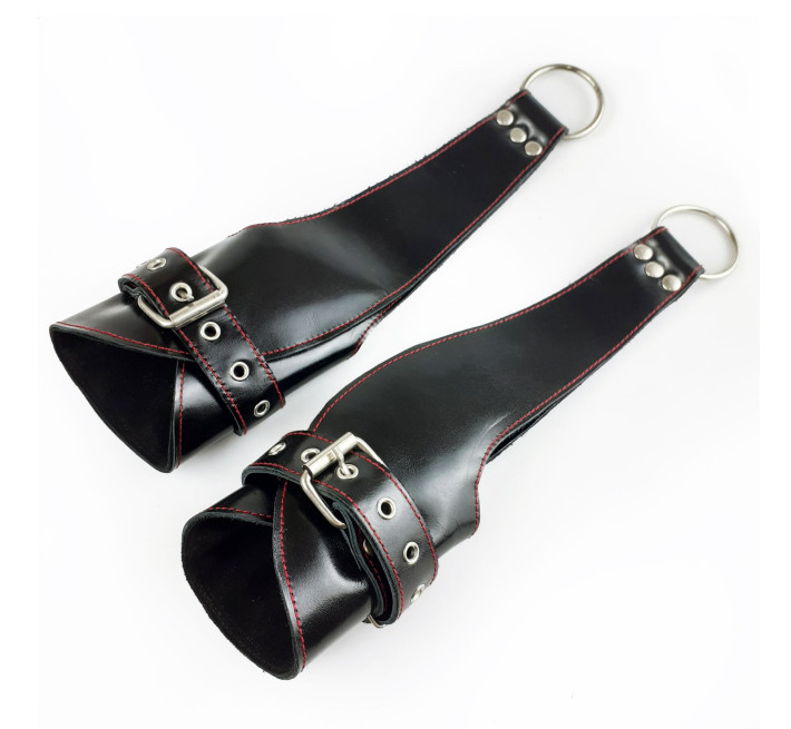 Поручи для подвеса Art of Sex Fetish Hand Cuffs For Suspension из натуральной кожи