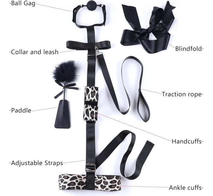 БДСМ-набір LOCKINK YEAHWOW Armbinder Restraint Set Black