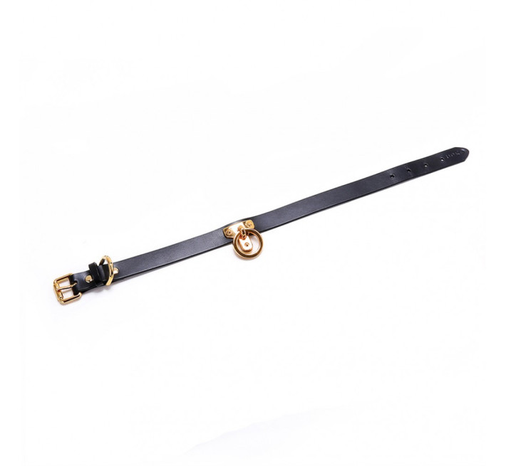 Ошейник-чокер с кольцом Кожаный UPKO Leather Cosplay Choker M