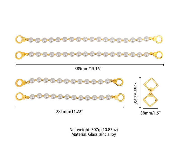 Жемчужные наручники и поножи LOCKINK Pearl Handcuffs & Anklecuffs