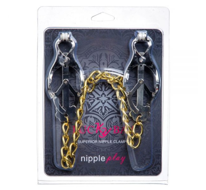 Затискачі на соски Lucky Bay Nipple play кабали Gold Cnain