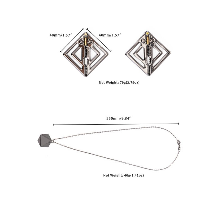 Зажимы для сосков с тяжелой подвеской LOCKINK Adjustable Nipple Clamps with Heavy Pendant - Grey