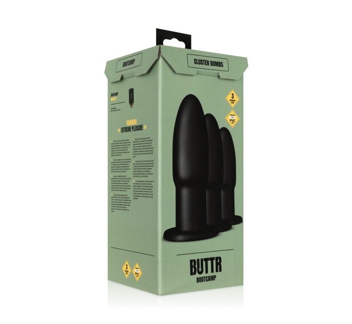Набір анальних пробок BUTTR - Cluster Bombs Anal Training Set