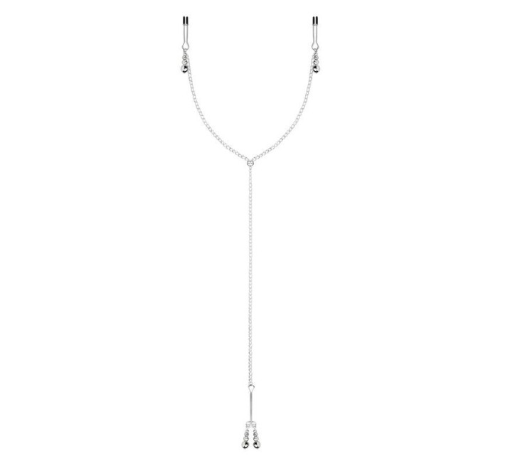 Затискачі для сосків та клітора Bedroom Fantasies: Nipple and Clitoris Clamps - Silver