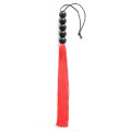Флогер DS Fetish FLOGGER, 5 кульок, Червоний, ручка 45 см