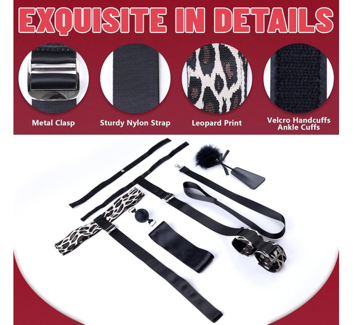 БДСМ-набір LOCKINK YEAHWOW Armbinder Restraint Set Black