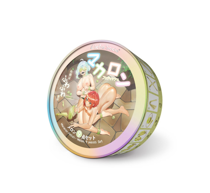 БДСМ-набір для початківців Liebe Seele Macaron 9pcs Bondage Kit-Melon, 9 предметів, мініванд