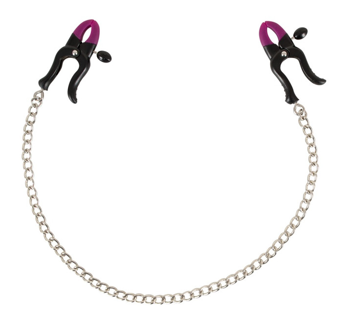 Затискачі для сосків Bad Kitty Silicone Nipple Clamps Сріблясті