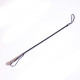 Батіг з діамантами DS Fetish Whip diamond pink 73 см