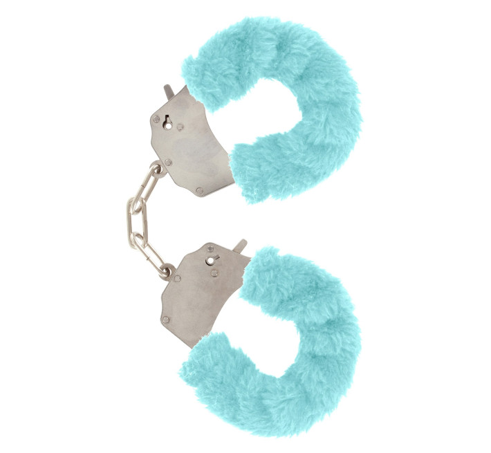 Наручники з хутром Toy Joy Furry fan cuffs Блакитні