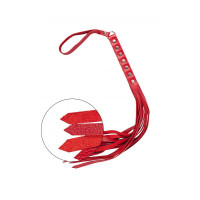 Флогер sLash S&M Fancy Leather Floger, Red Флогер sLash S&M Fancy Leather Floger, Red