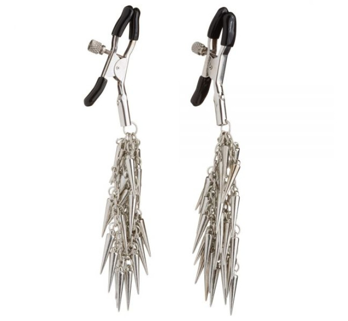 Затискачі на соски із шипами Lucky Bay Silver Metall