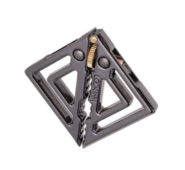 Зажимы для сосков с тяжелой подвеской LOCKINK Adjustable Nipple Clamps with Heavy Pendant - Grey