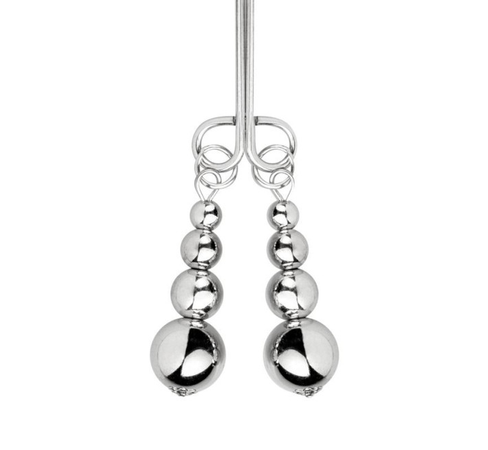 Затискачі для сосків та клітора Bedroom Fantasies: Nipple and Clitoris Clamps - Silver