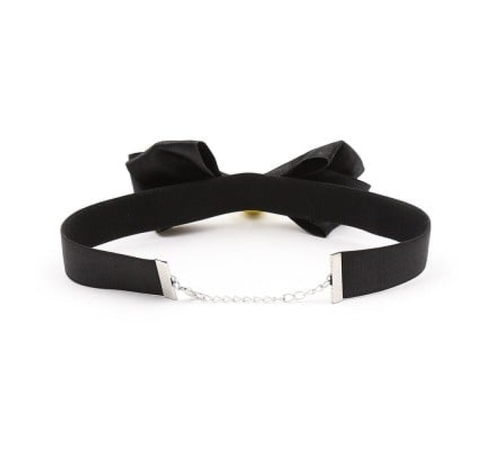Чокер в форме бабочки DS Fetish, с колокольчиком, черный
