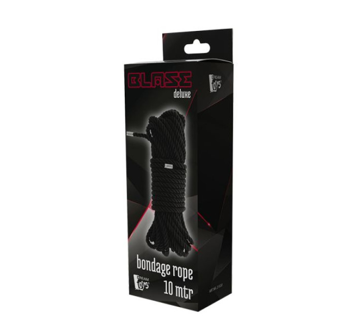 Мотузка для бондажу Dreamtoys Blaze Deluxe Bondage Rope 10 м Чорна