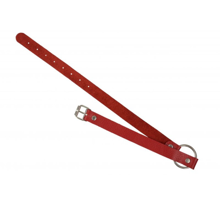 Кляп sLash Leather O-Ring Gag, Red