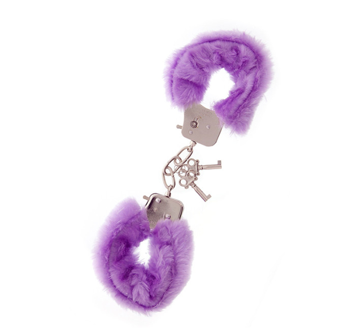 Наручники Dreamtoys Metal Handcuff with Plush Бузкові