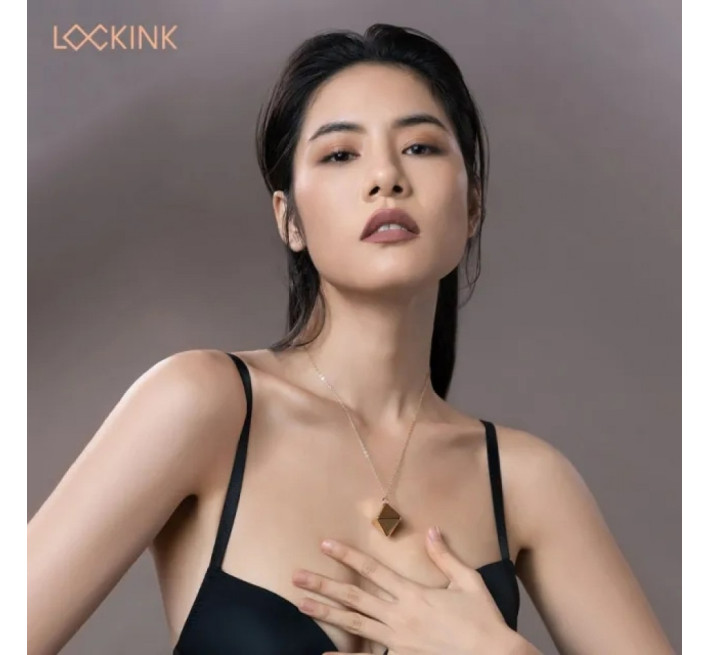 Зажимы для сосков с тяжелой подвеской и серьгами Lockink Золотые