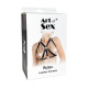 Портупея жіноча Art of Sex - Aiden Leather harness, Чорна L-2XL