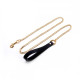 Поводок UPKO Leather Cosplay Leash, итальянская кожа, с металлической цепью,
