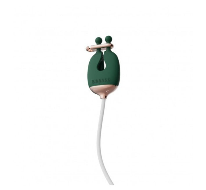 Затискачі для сосків з вібрацією Qingnan No.2 Vibrating Nipple Clamps Green