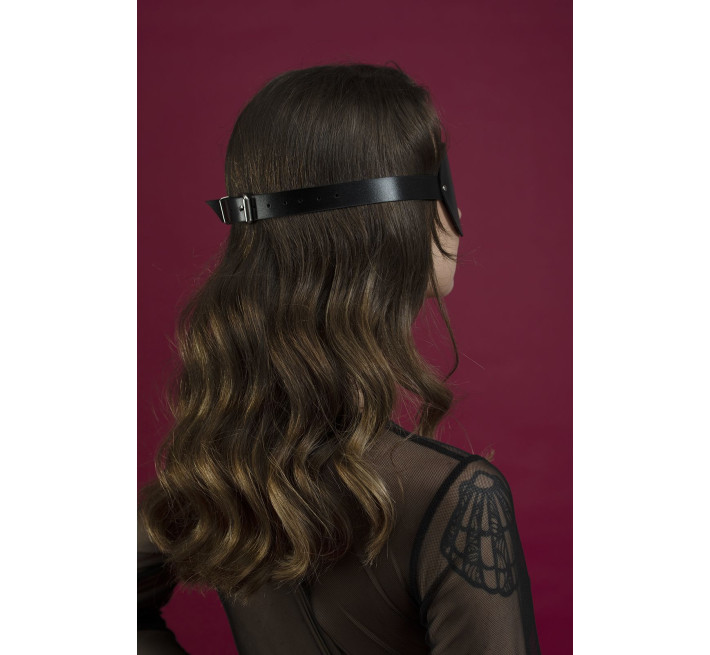 Маска шкіряна закрита Feral Feelings - Blindfold Mask чорна