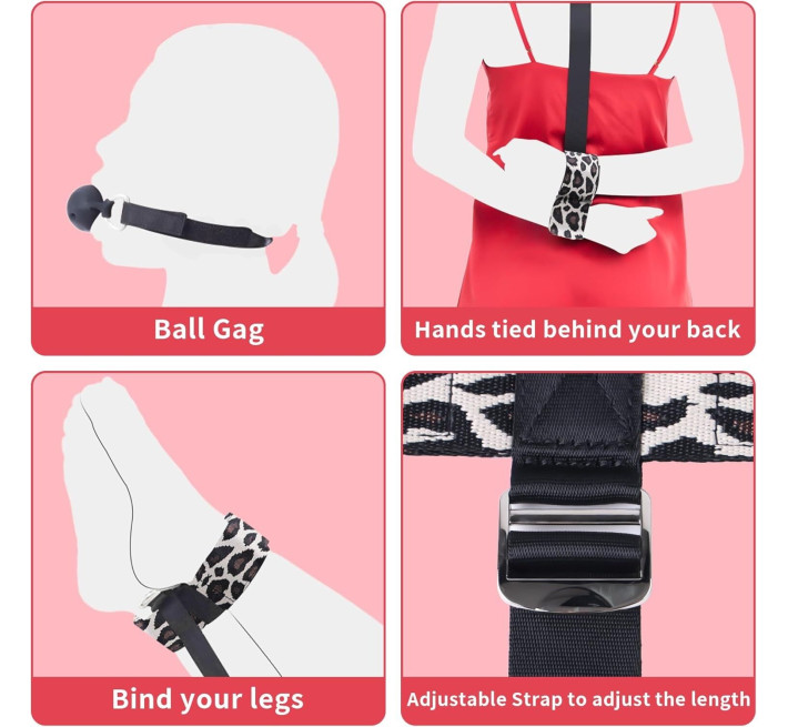 БДСМ-набір LOCKINK YEAHWOW Armbinder Restraint Set Black