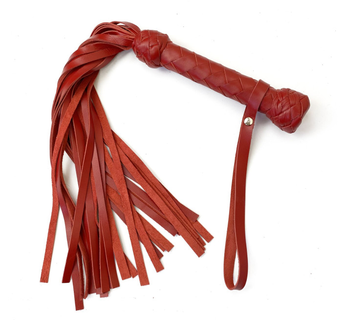 Флогер маленький / мартинет Art of Sex 30 хвостів по 35 см, Червоний