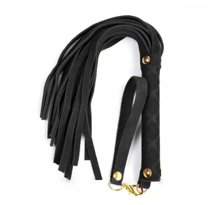 Флоггер DS Fetish Leather flogger S black 27 см