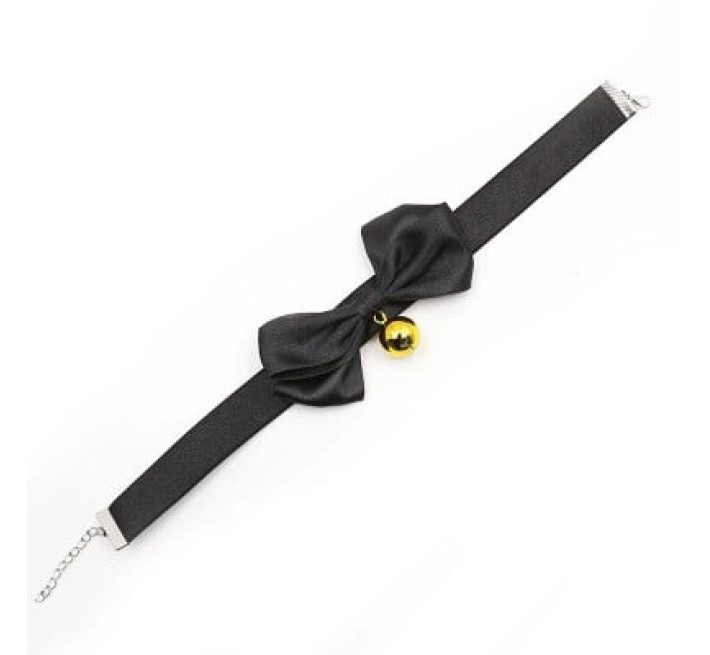 Чокер в форме бабочки DS Fetish, с колокольчиком, черный