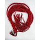 Флогер натуральна шкіра DS Fetish Leather flogger red, 77 см