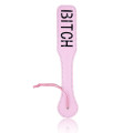Шльопалка овальна з написом Bitch PADDLE, рожева, 31,5 см